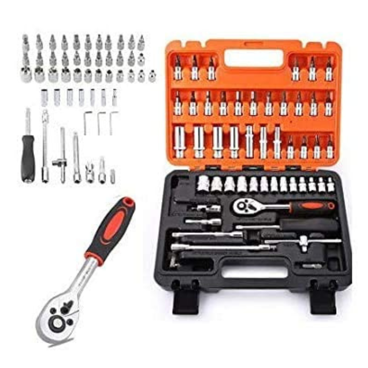Set de Llave Chicharra y Dados 53 Piezas