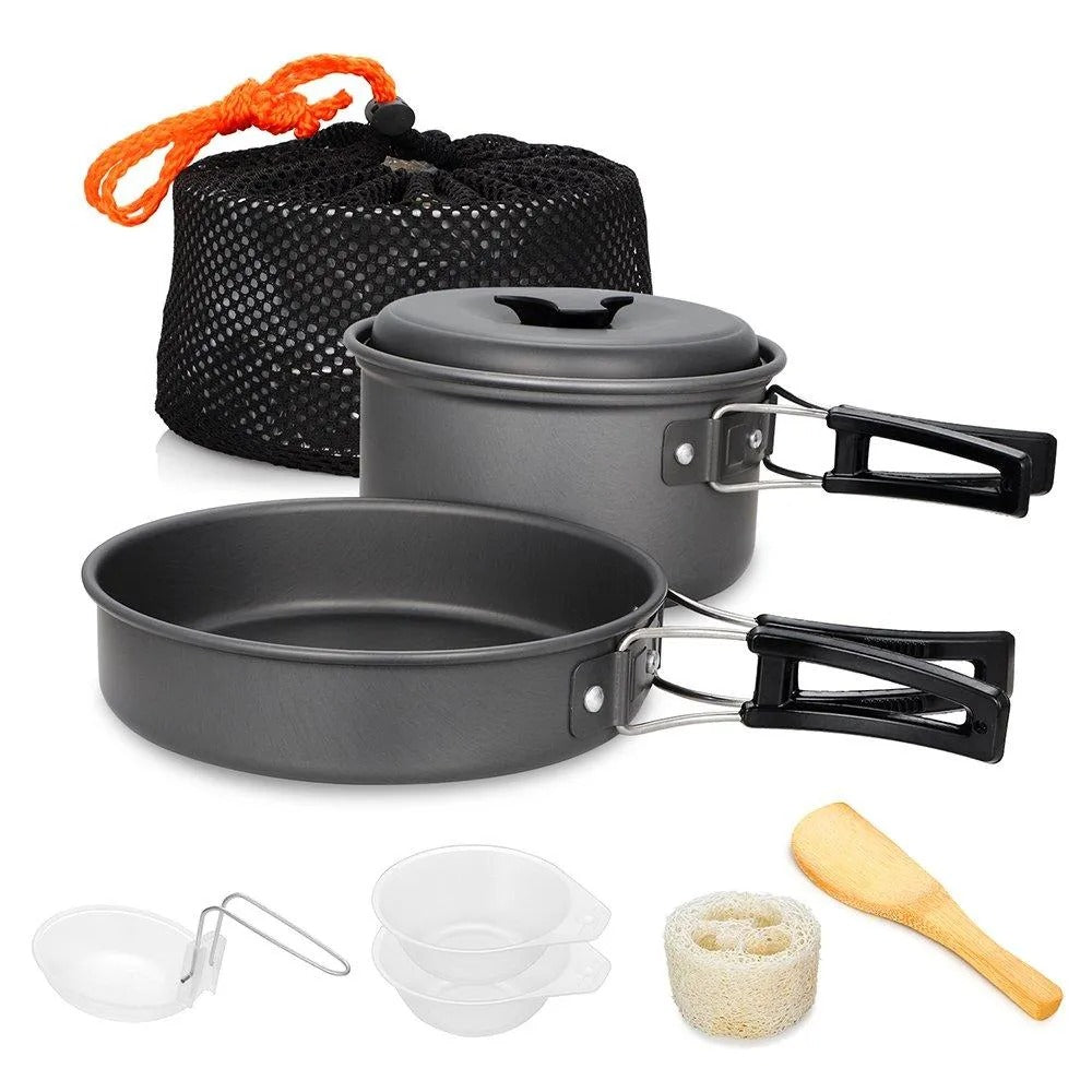 Set De Ollas Para Camping 7 Pcs
