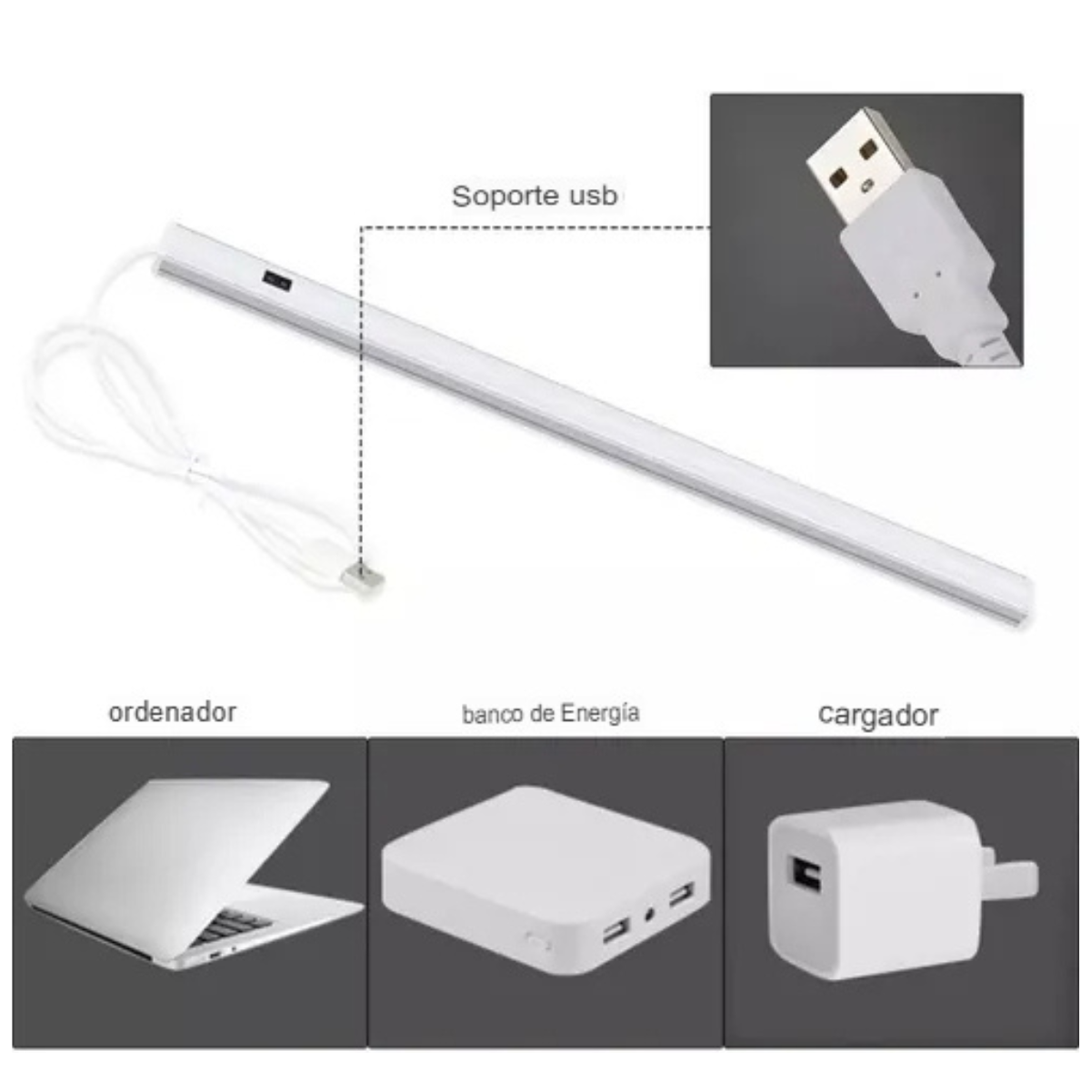 Foco Vertical Sensor 30 Cm