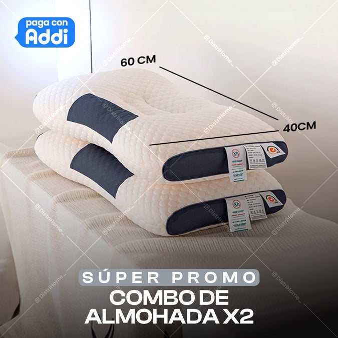 Almohada Ergonomica Ortopedica Pack2