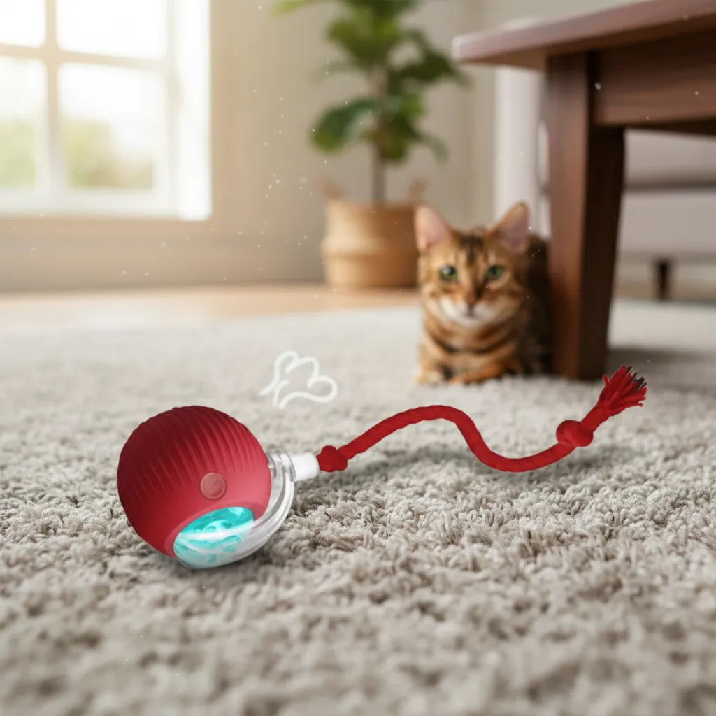 Pelota Inteligente Mascota Con Cuerda